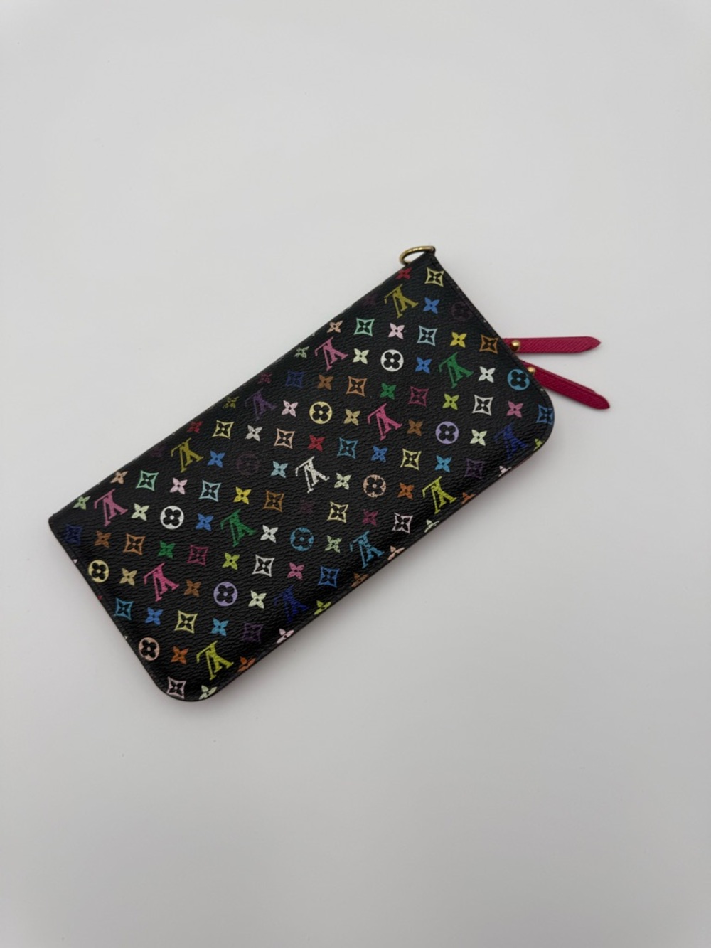 Louis Vuitton Black Multicolor Monogram Zip Wallet